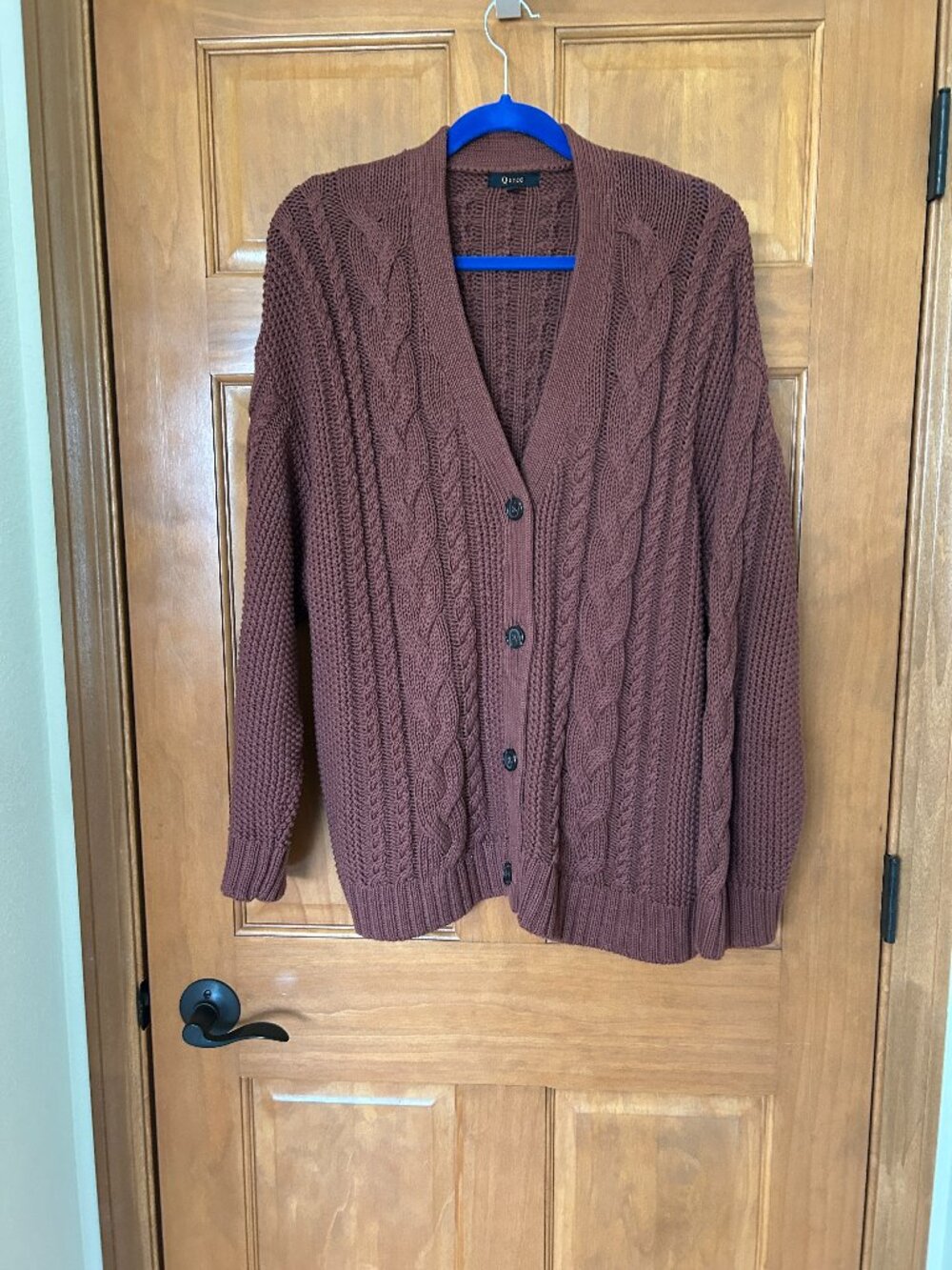Quince - Reddish Brown - Button Cardigan - 100% Cotton